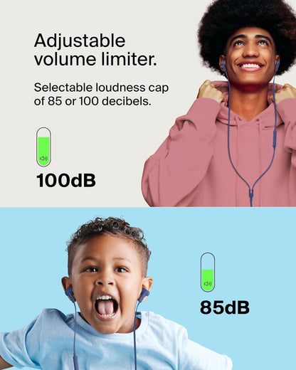 Belkin SoundForm Wired Earbuds with USB-C Connector, in-Ear Earphones w/Microphone - Headphones for iPhone 15, iPad mini, Galaxy S24, Android, and More with USB-C Connector (USB-C Headphones)- Black