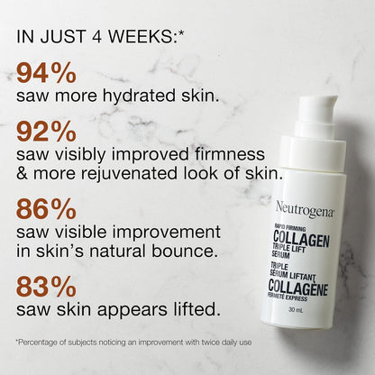 Neutrogena Rapid Firming Collagen Triple Lift Serum - Collagen, Amino Acids, AHP - 30mL