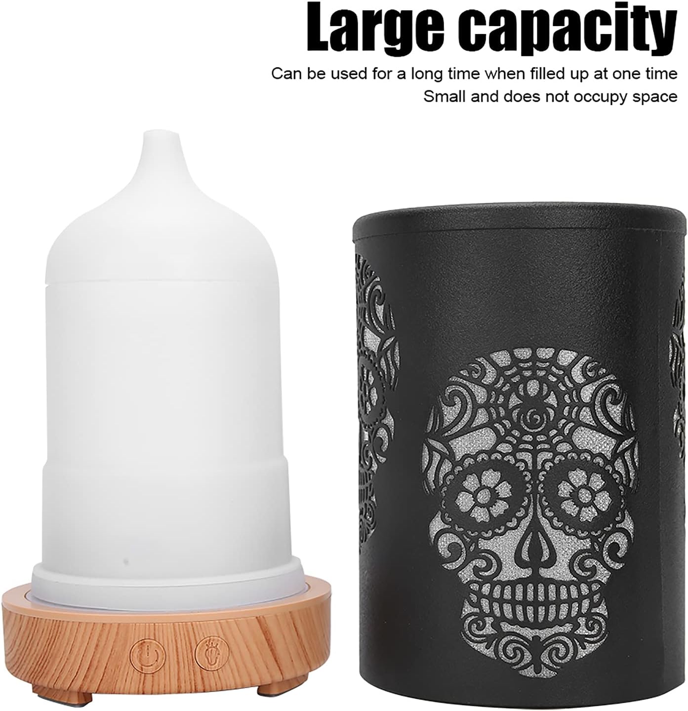 Essential Oil Diffuser Portable Remote Control Aroma Diffuser LED Light Air HumidifierEU Plug