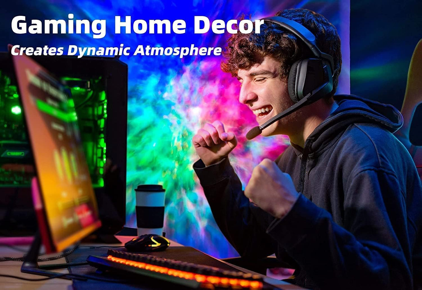 Anyuainiya Star Projector Galaxy Light for Bedroom, Smart APP & Voice Control Nebula Projector, Perfect Christmas Hoom Decor Compatible with Alexa & Google Home, Rotatable and Adjustable Cloud Stars