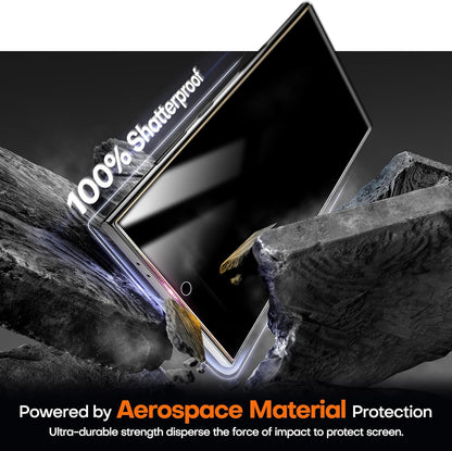 LϟK 4 Privacy Screen Protector for Samsung Galaxy S24 Ultra, 2 Pack Tempered Glass Film + 2 Pack Camera Lens Protector [with Dusting Install Frame] Anti-scratch Case Friendly Bubble Free