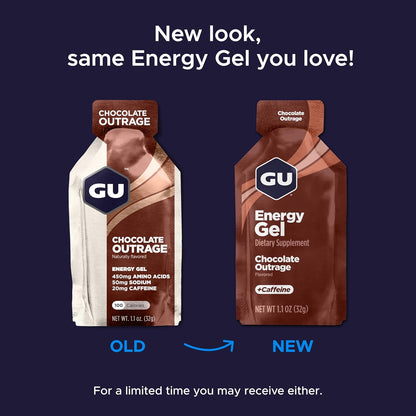 GU Energy Original Sports Nutrition Energy Gel, Assorted Fruity Flavors, 24-Count Box