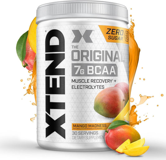 Scivation Xtend BCAA Powder, Branched Chain Amino Acids, BCAAs, Mango, 30 Servings, 19 Piece Set