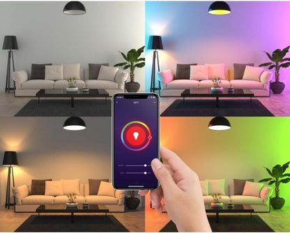Laser WiFi Smart RGBW Dimmable LED Bulb E14 Google Home Alexa