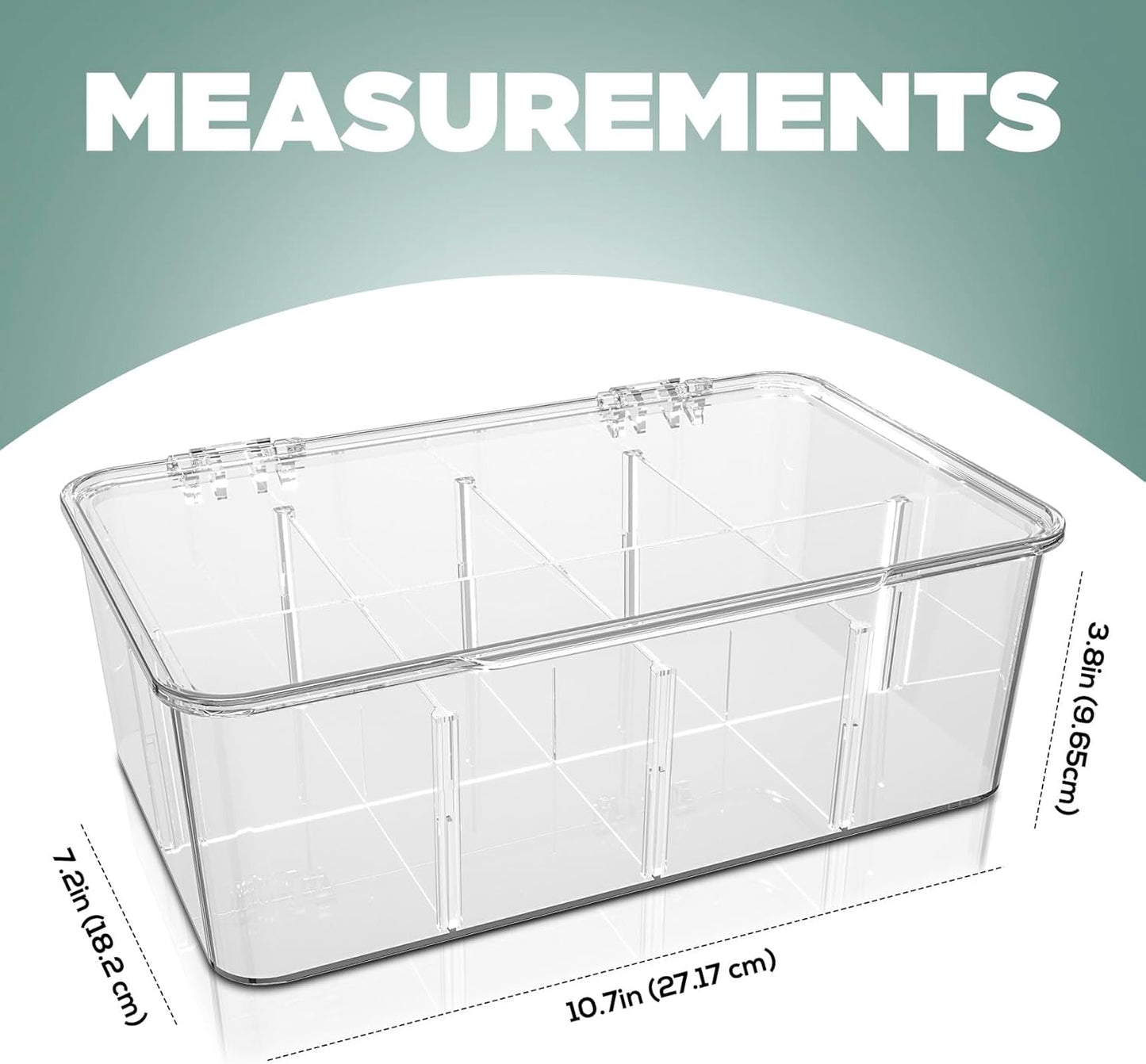 Utopia Home Tea Bag Organizer – 3 Pack Stackable Tea Storage Containers with Lids – Clear Plastic Tea Bag Holder for Kitchen Cabinet, Pantry organizers and storage, Cupboard, Snack & Home Organization