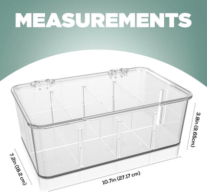 Utopia Home Tea Bag Organizer – 3 Pack Stackable Tea Storage Containers with Lids – Clear Plastic Tea Bag Holder for Kitchen Cabinet, Pantry organizers and storage, Cupboard, Snack & Home Organization