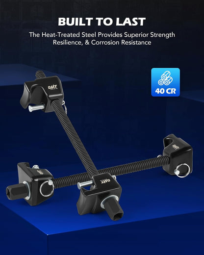 Orion Motor Tech 2pc Macpherson Strut Spring Compressor Tool Set with 26.7 cm Range, Heavy Duty Coil Spring Compressor Tools with 1/2" Square Drive, 13/16" Hex Strut Compressors for Car Truck, Black
