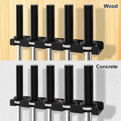 YZZHAJ Vertical Wall Mounted Olympic Barbell Holder, Bar Holder, Barbell Storage Rack, Gym Rack Organizer, Home Gym Accessories Hanger for Home, Garage Gym