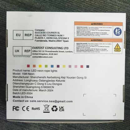 AILBTON 15 m Led Neon Rope Lights, Flexible Led Rope Lights, Control with App/Remote, Multiple Modes, IP65 Outdoor RGB Neon Lights Waterproof, Music Sync Gaming Led Neon Strip Lights for Bedroom