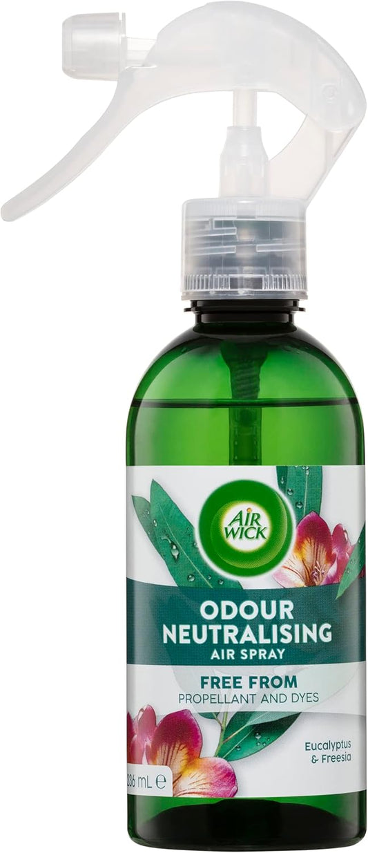 Air Wick Odour Neutralising Spray, Eucalyptus & Freesia, 236mL (Pack of 8)