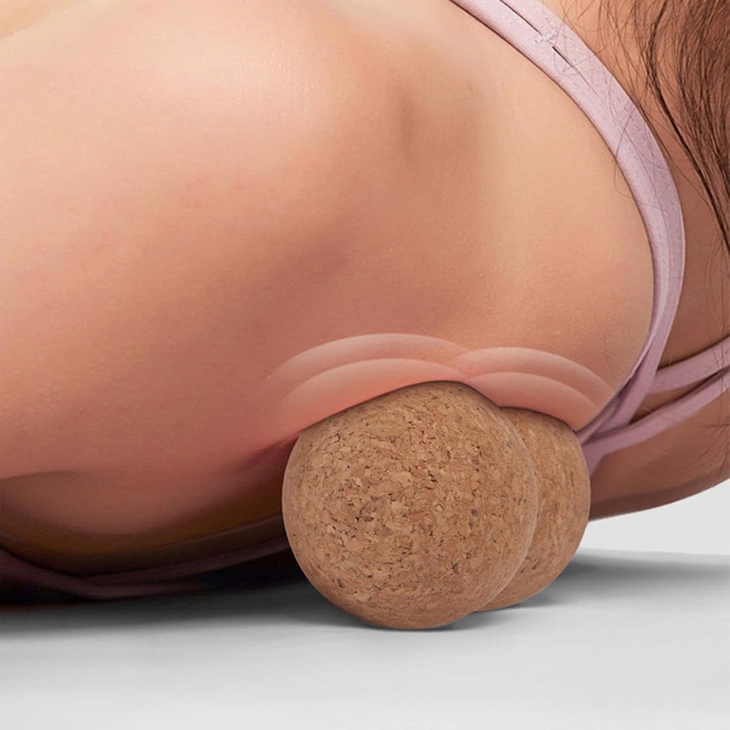 Massage Roller Ball - Cork Yoga Massage Roller for Legs,Muscle Recovery Massage Roller, Exercise Equipment for Back Leg Arm Indoor Sports Stretching