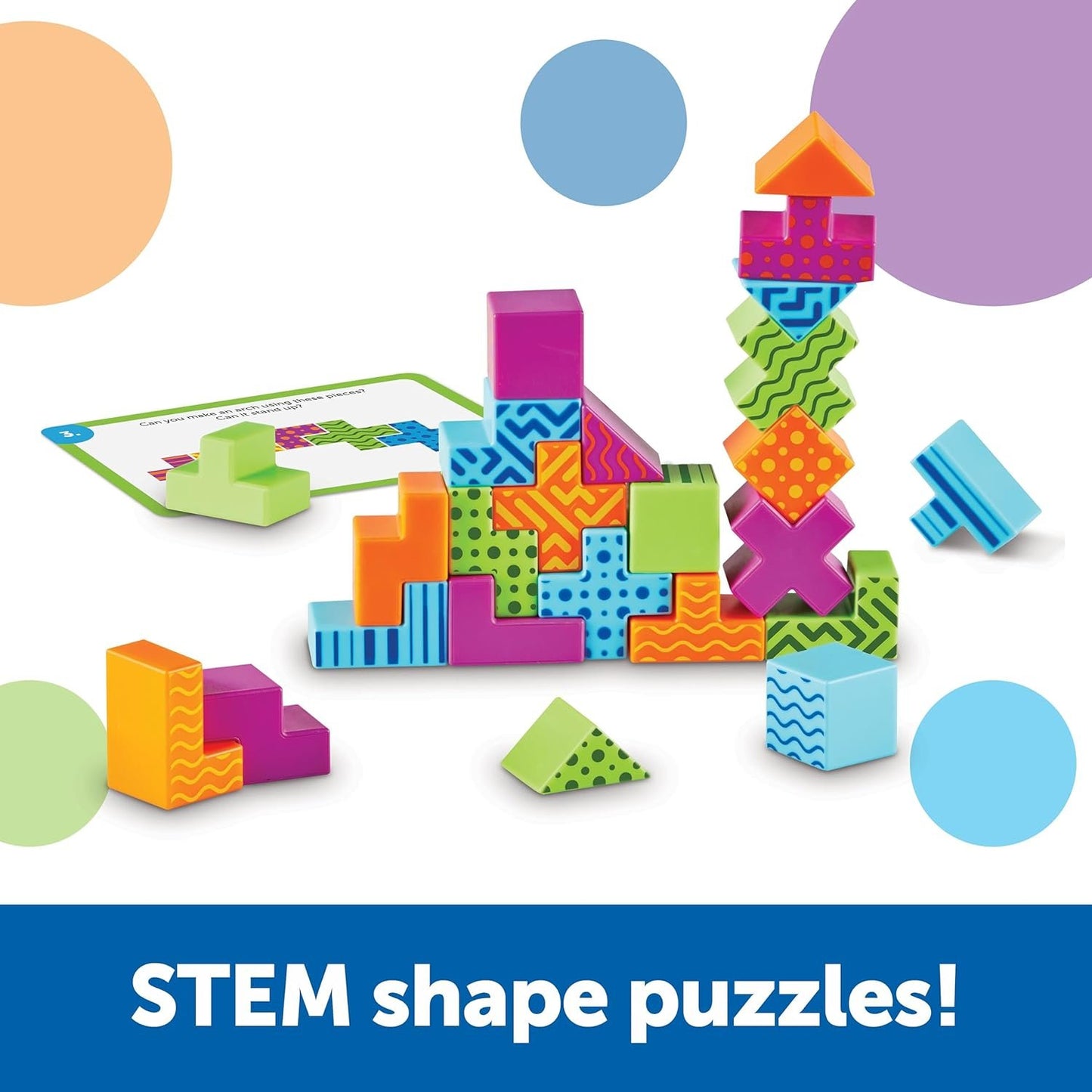 Learning Resources STEM Explorers Brainometry - 34 Pieces, Ages 5+ STEM Toys for Kids, Brain Teaser Toys and Games, Kindergarten Games