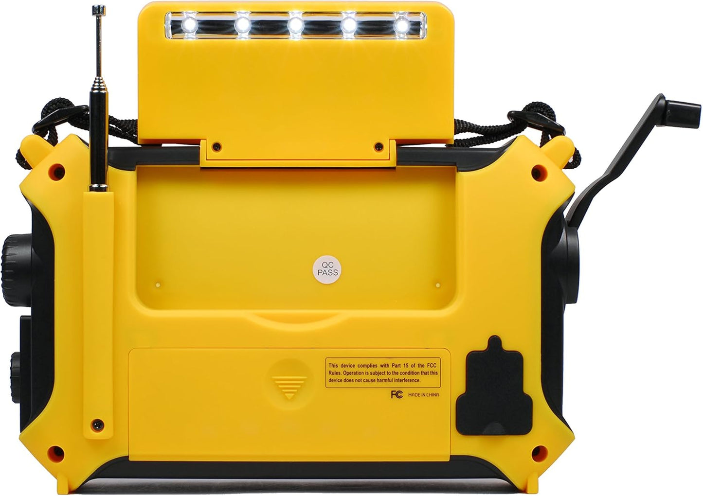 Kaito KA500 5-Way Powered Solar Power,Dynamo Crank, Wind Up Emergency AM/FM/SW/NOAA Weather Alert Radio with Flashlight,Reading Lamp and Cellphone Charger, Yellow