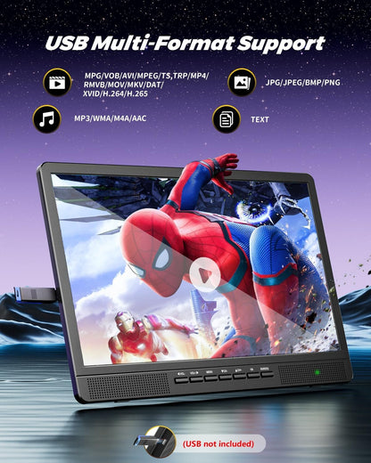 NORTHING 18" 1080P Full HD Portable TV, Portable Entertainment System with HDMI Port for Your Favorite Smart Streaming or Gaming Device | Sleeping Timer,