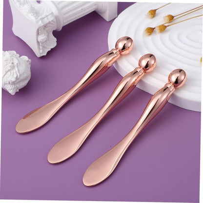 MUCKLILY 6Pezzi Applicatore per Crema per Massaggiatore per Occhi Gonfi Spatola Metallo Facile da Della