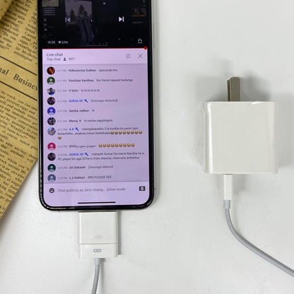 WORLDBOYU Lightning to 30 Pin Adapter Charging Sync Connector 8 Pin Male to 30 Pin Female Adapter for Select iPhone, iPad and iPod Models (White)
