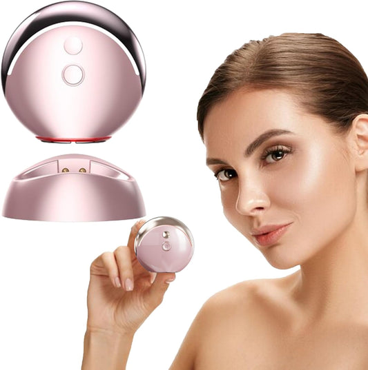 Generic Adorr Skin RevivePro Multi-Function Skincare Device for Facial Enhancement, Absorption Boost, Elasticity, Contouring, Pore Refinement, Multiple Modes, Light Pink