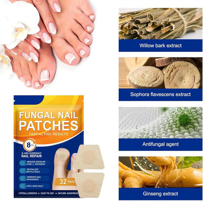 Fungal Nail Treatment Patches Extra Strong, Effectively Toenail Patches, Nail Care Anti Fungal Repair Patch for Natural Shine, Nails Patch Breathable (3box)