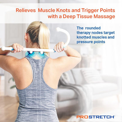 ProStretch Addaday Mini Knot Bad Gen 3 Hook Cane Trigger Point Self Massage Tool for Back, Neck, and Pain Relief