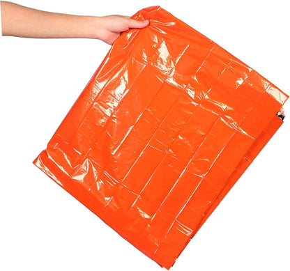 Abaodam Emergency Survival Sleeping Bag Portable Thermal Sack Lightweight Reflective Emergency Blanket for Camping and Hiking Against Dirt and Moisture Compact First Aid Gear