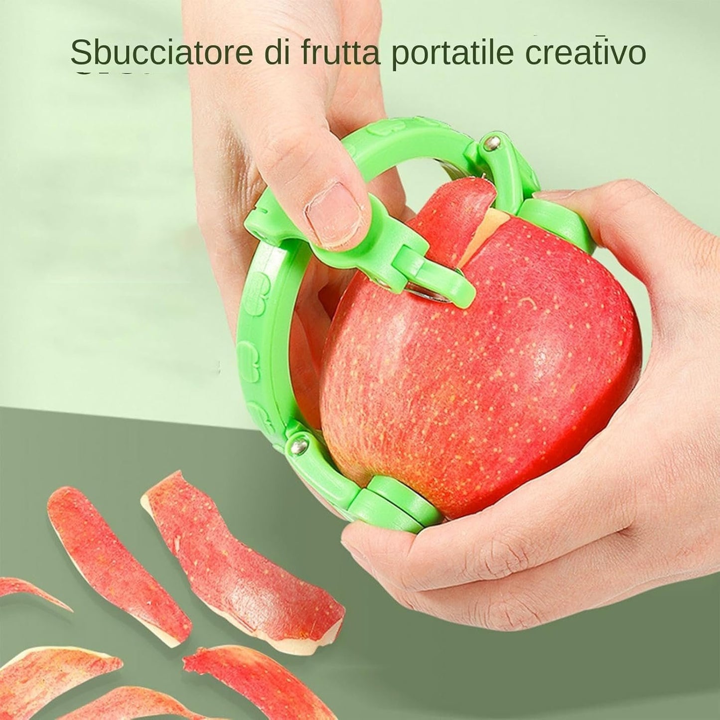 Dtaigou Fruit Peeler, Potato Peeler, Fruit Gadget for Orange Peeling Utensils, Kitchen Gadgets Orange Orange Foldable for Kiwi, Peaches, Onions, Vegetables