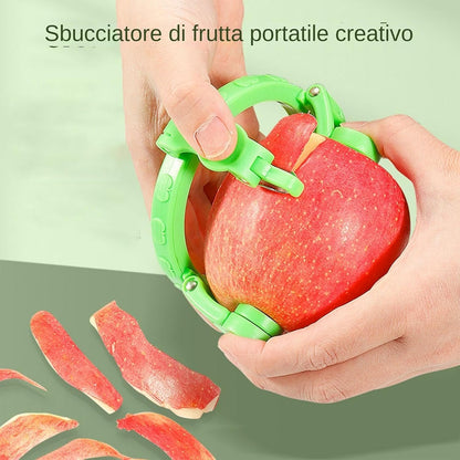 Dtaigou Fruit Peeler, Potato Peeler, Fruit Gadget for Orange Peeling Utensils, Kitchen Gadgets Orange Orange Foldable for Kiwi, Peaches, Onions, Vegetables