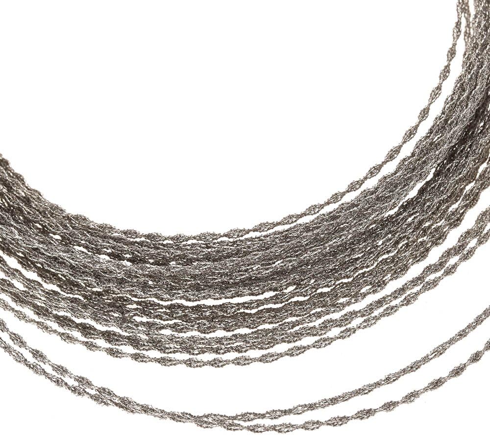 Generic Wire Saw 10m - Portable Outdoor Survival Tool Kit - Manual Saw for Wood & Plastic - Stainless Steel Blade - 1.5cm x 17cm x 1.5cm