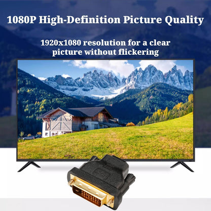 DTECH DVI Male to HDMI Female Adapter Bi-Directional DVI-D Port Converter