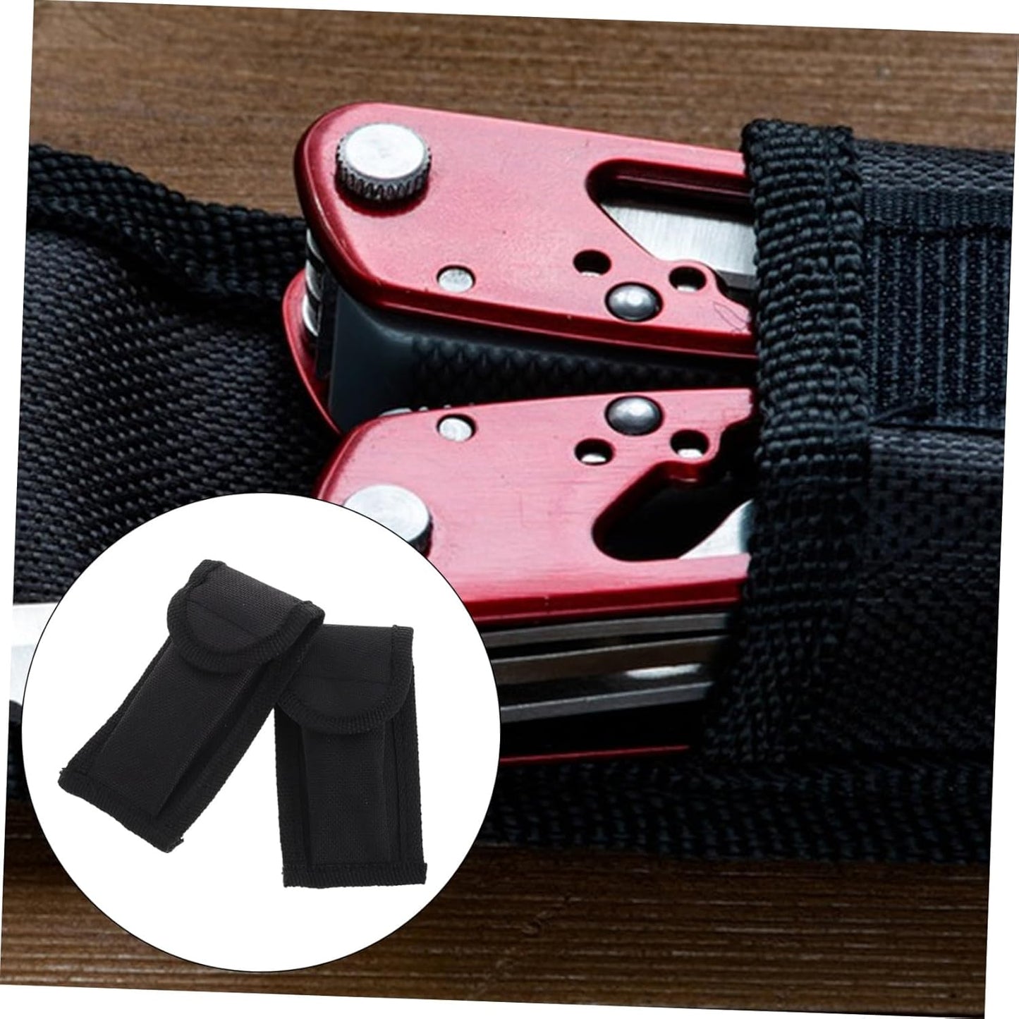 2pcs Outdoor Nylon Waist Cutter Bag Portable Storage Pouch for Camping Travel Home Cutter Holder for Organizing Outdoor Gear