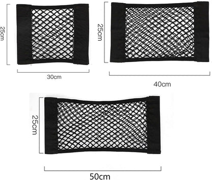 Car Boot Storage Nets,QNLEMON 4 Pack Car Storage Mesh Bag Organiser Car Boot Mesh Bag Cark Trunk Storage Net Car Storage Pockets Closure Car Rear Back Seat Organizer Pockets