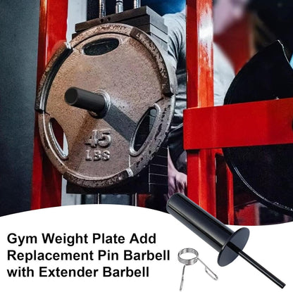 Weight Stack Extender Pin | Loading Pin Weight Stack Extender | Barbell Plate Add, Home Gym Accessories, Replacement Parts for Weightlifting & Strength Training