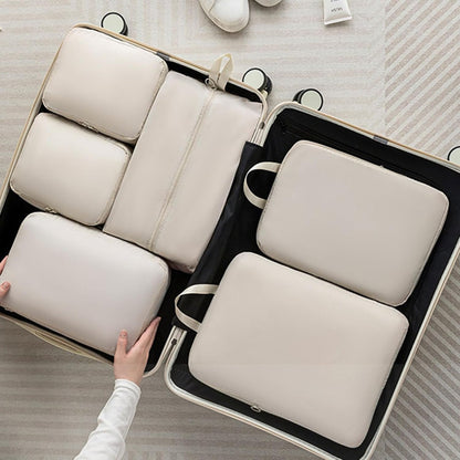 6PCS Travel Organizer Set On Luggage Essential Packing Cube Set Sturdy Luggage Organization Bag for Family Travel