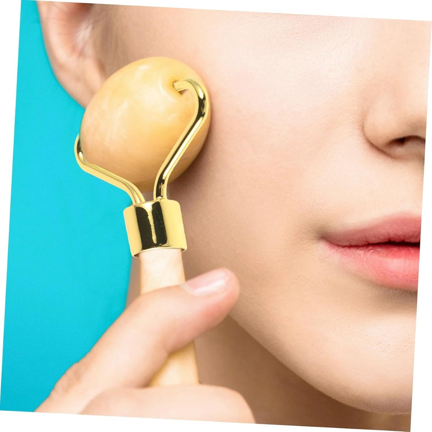 Baluue 10pcs Metal Face Roller Handle Replacement for Beauty Massager Tools Ergonomic Design for Neck