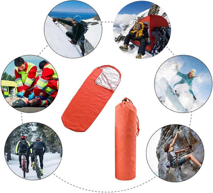 yabaikekeji Emergencies Bivvy Bag Thermal Survival Bag Warm Tube Tent Survival Bivvy Bag Emergencies Blanket