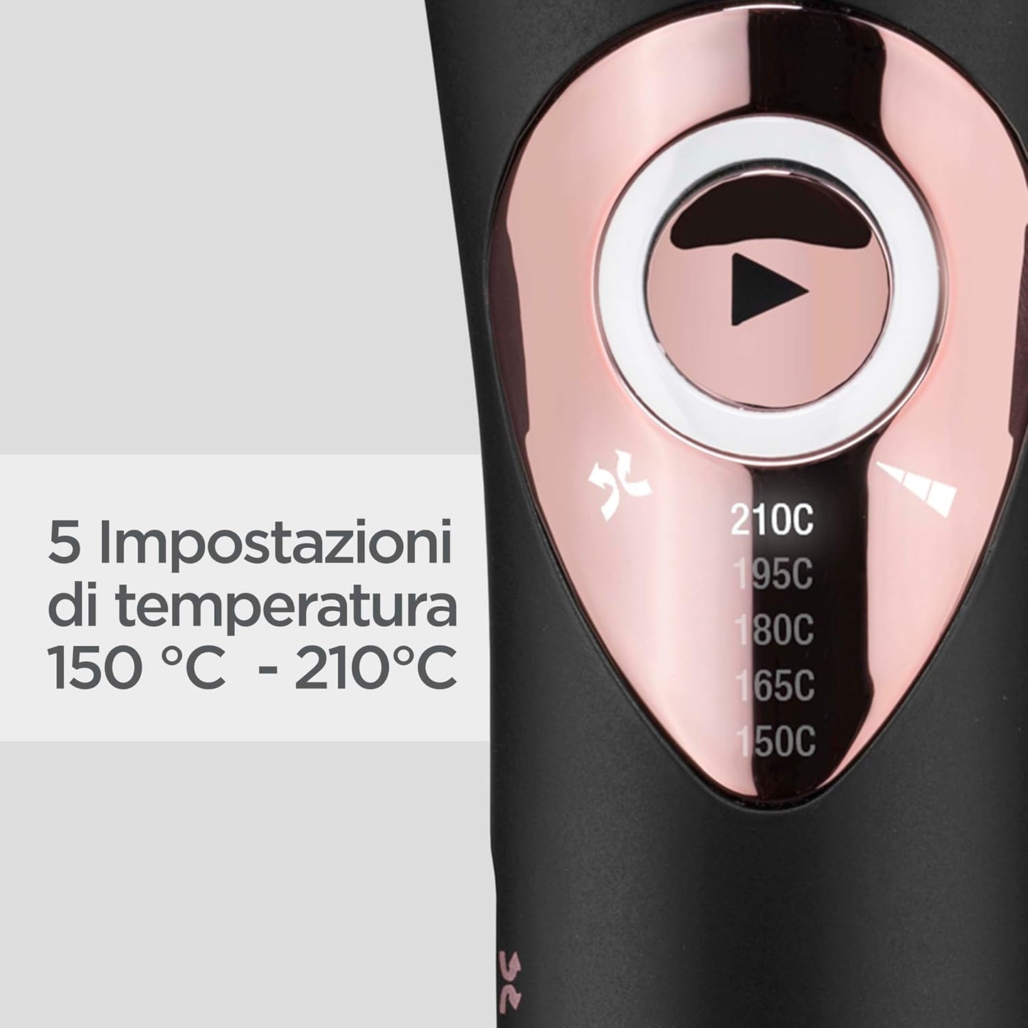 BaByliss C1031E Curl Secret Lite Automatic Curl Curl with Auto Curl Technology, Ceramic Coating, 3 Curl Directions, 5 Temp, 3 Stroke Times, Auto-Curl Technology, Multi-Voltage
