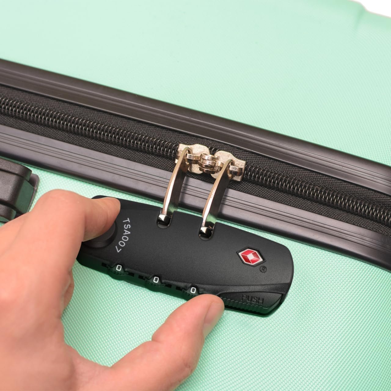 TEHAUX Outdoor Password Lock - Portable Travel Backpack Password Replacement Luggage TSA Approved Luggage Locks Combination Anti- Zipper Briefcase