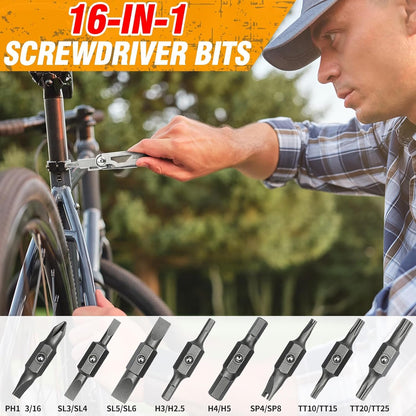 BIBURY Multitool Pliers, Stainless Steel Multi Tool Pliers with Replaceable Wire Cutters and Saw, Foldable Multitools with Scissors and Screwdriver, Ideal for Camping, Hiking, Survival, Gift for Him