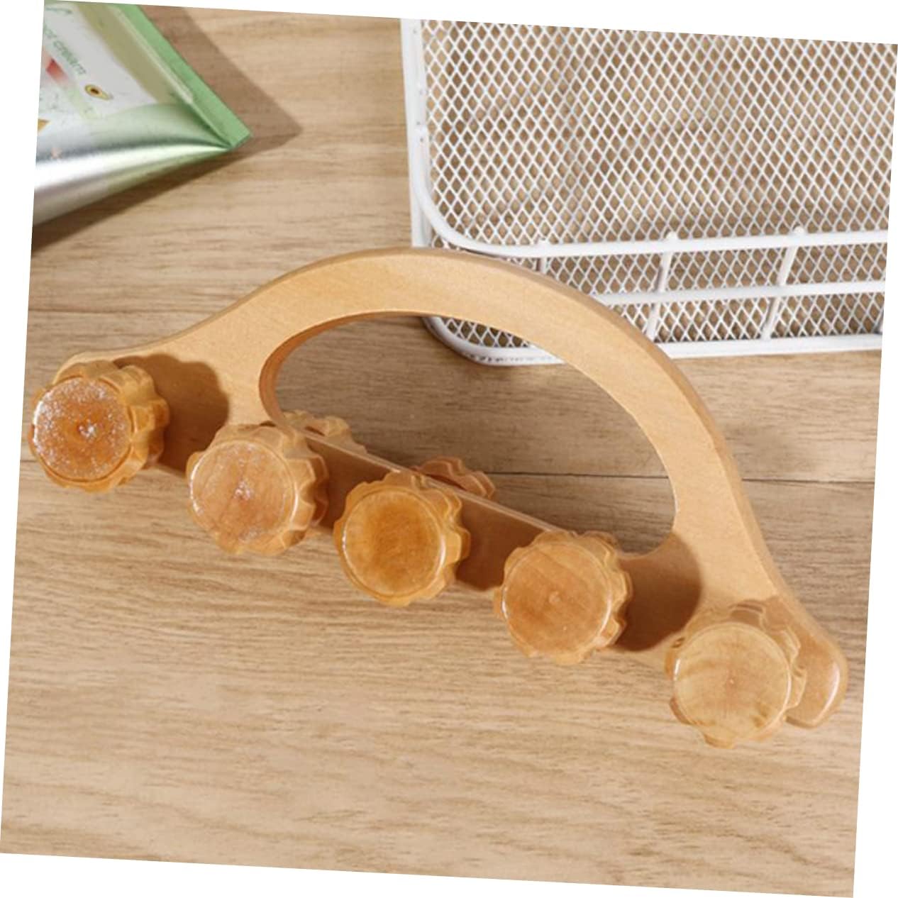 VALICLUD massaggiatore massaggiante manuale muscolare muscoli palla portatile massaggio a strumento manuale per massaggi accessori per massaggi tenuto in mano di legno
