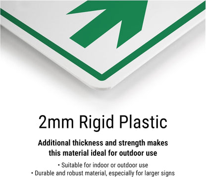 V Safety Longer Term Health Hazards 100 x 100 mm – 2 mm segnale di sicurezza in plastica rigida