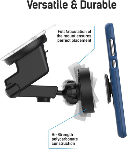 LolliLockit Magnetic Grip Car Mount for Pop Phone Holder, Dash/Window Socket Attachment by LolliLocket