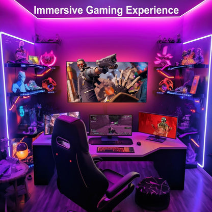 LE Smart Led Lights, 32.8ft(16.4ft*2) 300 LEDs WiFi LED Strip Lights, APP Control Smart LED Light Strip, Work with Alexa and Google Assistant, Non-Waterproof, No Hub Required(Only 2.4G WiFi Supported)