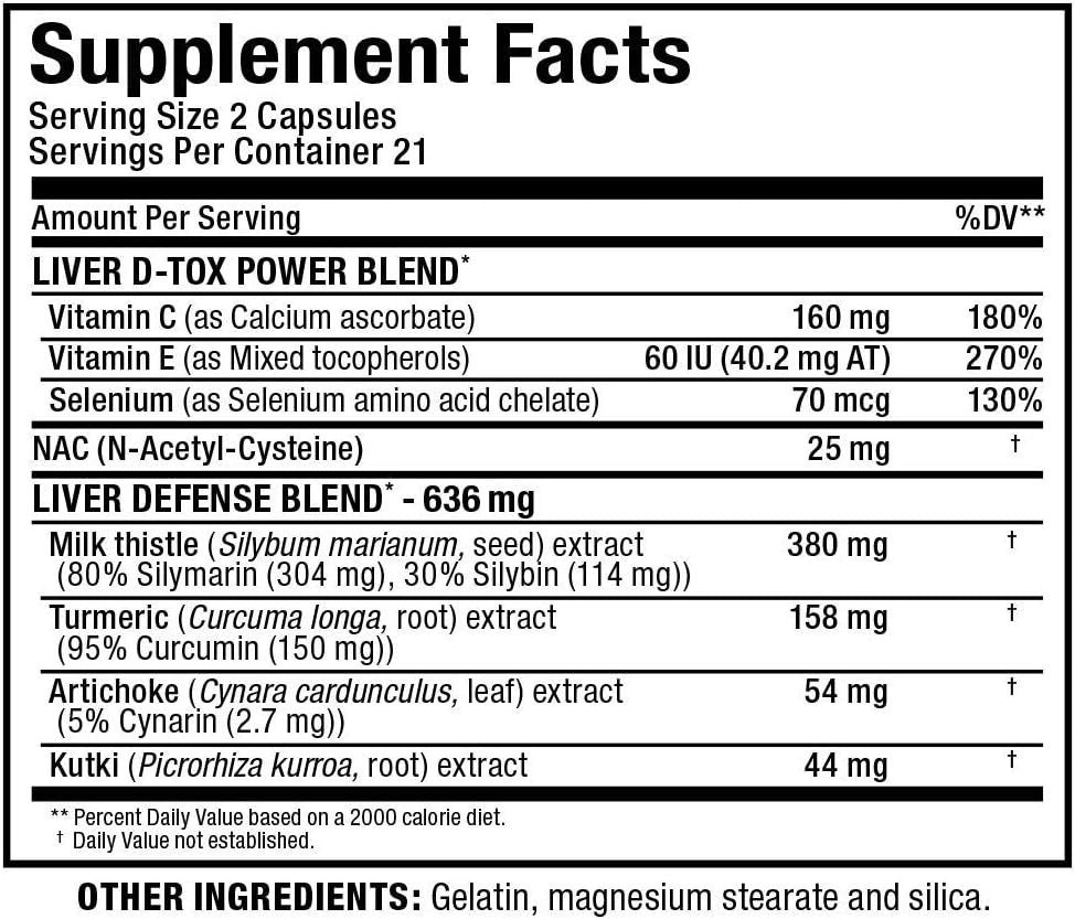 ALLMAX Nutrition - Liver DTOX - Ultimate Liver Protection, 42 Count