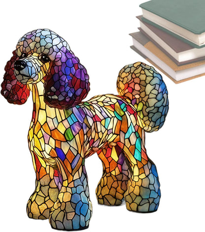 wiroouia Tabletop Dachshund Light | Resin Night Light for Bedside with Dog Shape | Rechargeable Ambience Lamp for Bedside Bedroom Shelf Living Room
