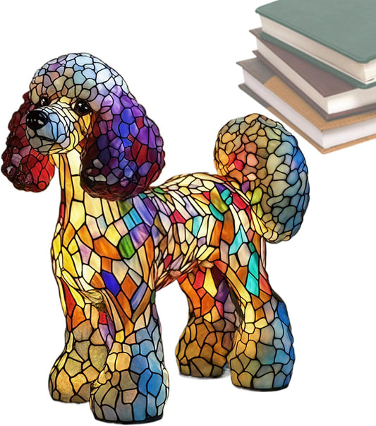 wiroouia Tabletop Dachshund Light | Resin Night Light for Bedside with Dog Shape | Rechargeable Ambience Lamp for Bedside Bedroom Shelf Living Room