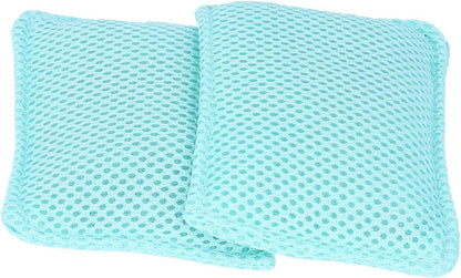 Dish Scrubber Reusable Kitchen Cleaning Cloth Set Safe Ceramic Mesh Material Efficient Scrubbing for Pots Pans Dishes Household 2PCS