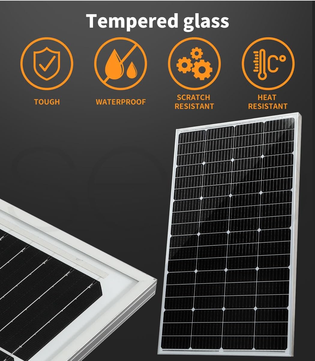 18V 300W Solar Panel Kit Mono Caravan Camping Power with Solar Charge Controller Charging USB Home Battery Charger Panels System Power