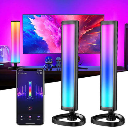 Syslux Smart LED Light Bar, RGB Smart LED Lamp with 21 Dynamic Modes and Music Sync Modes, TV LED Backlight, Mood Lighting, Ambient Lighting for Gaming, Movies, PC, TV, Room Decoration