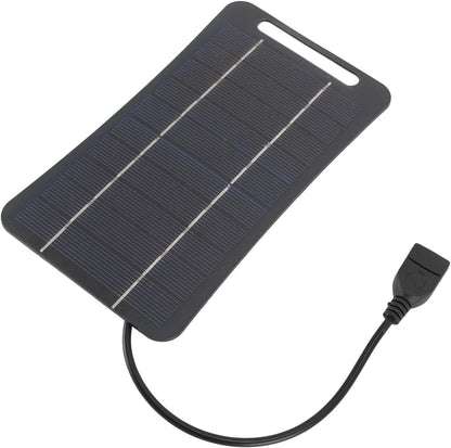 gernie Mini 5V 5W USB Solar Panel Charger for Cell Phone, Small USB Fan, Night Light, Water Pump, High Efficiency Monocrystalline Silicon