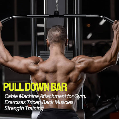 Weight Cable Pulley System Gym, Upgraded Fitness LAT and Lift Pulley System Attachments for LAT Pull Down, Biceps Curl Workout, Tricep, Arm and Leg Exercise Home Gym Equipment. (Gravity Pulley Set)