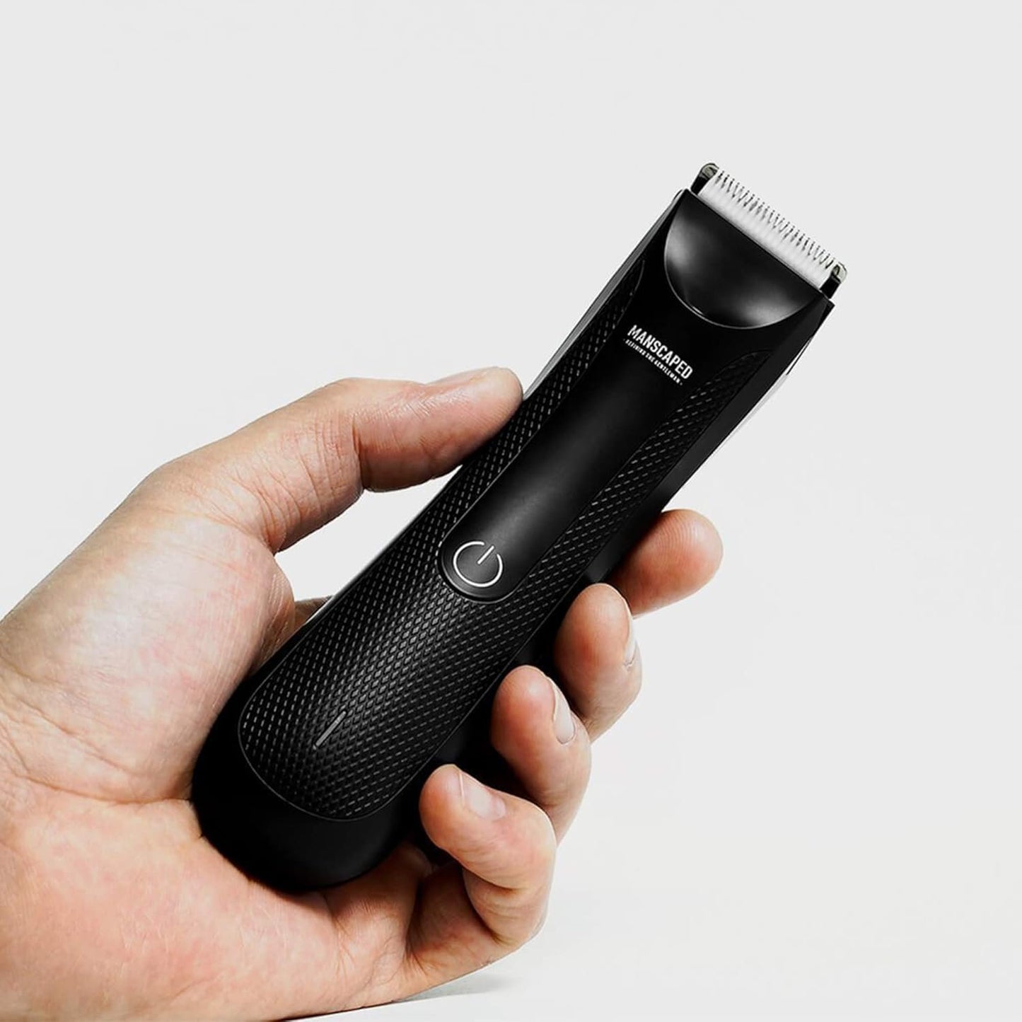 MANSCAPED® Electric Groin Hair Trimmer, The Lawn Mower® 3.0, Replaceable Ceramic Blade Heads, Waterproof Wet/Dry Clippers, Standing Recharge Dock, Ultimate Male Hygiene Razor